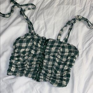 Urban Outfitters Cropped Plaid Top